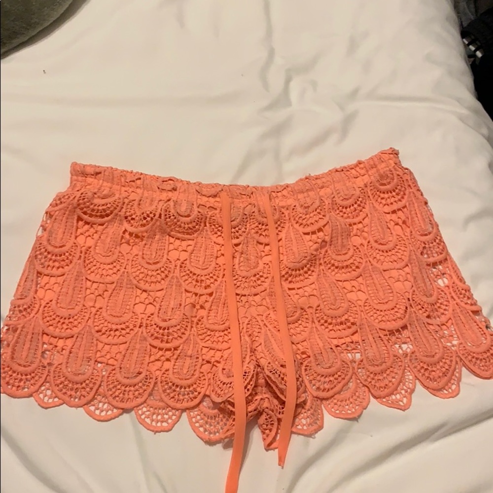 H&M DIVIDED Edition Coral Shorts